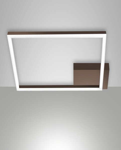 LED Deckenleuchte Rostbraun 3000K Aluminium B:45 cm