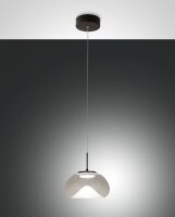 LED Pendelleuchte Glas 2700/3000/4000K Schwarz Ø22 cm