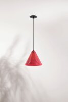 H&auml;ngelampe Bordeaux Metall E27 Schwarz &Oslash;31,6...