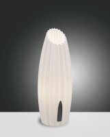 Tischleuchte Schwarz G9 Weiß H:30 cm dimmbar dekorativ