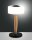 LED Tischleuchte Holz 3000K Weiß 860 lm Schwarz dimmbar