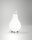 LED Tischleuchte Chrom 3000K Glas Weiß 23 cm blendarm