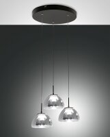 LED Hängelampe Schwarz 2700/3000/4000K Rauchglas