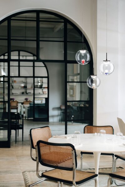 LED Pendelleuchte Glas 2700/3000/4000K Schwarz Ø35 cm