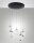 LED Hängelampe Glas 2700/3000/4000K Schwarz L:50 cm