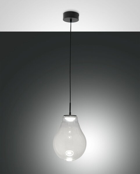 LED Pendelleuchte Glas 2700/3000/4000K Schwarz dimmbar