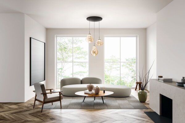 LED Pendelleuchte Bernstein 2700/3000/4000K Glas