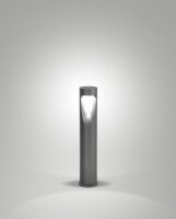 LED Leuchte Aluminium IP65 3000K Glas Schwarz H:60 cm