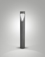 LED Leuchte Aluminium IP65 3000K Glas 80 cm Schwarz