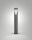 LED Leuchte Aluminium IP65 3000K Glas 80 cm Schwarz