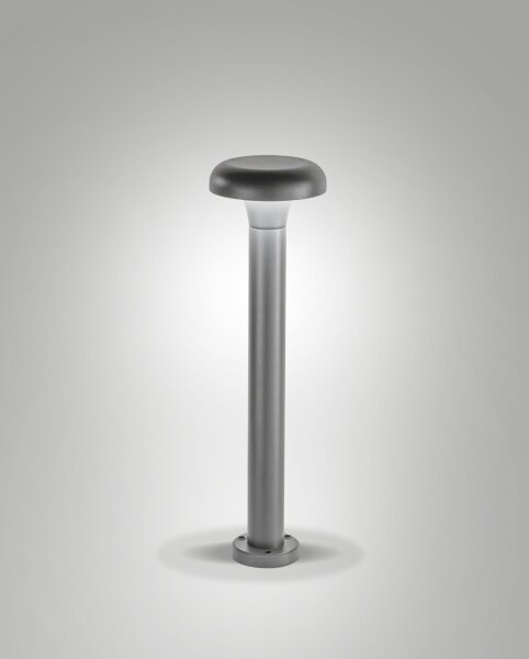 LED Leuchte Aluminium IP65 3000K Dunkelgrau Glas