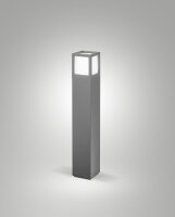 Leuchte Aluminium IP54 Weiß Dunkelgrau blendarm E27