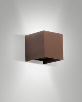 LED Wandleuchte Glas IP54 Up Down 3000K Aluminium