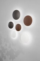 LED Wandleuchte Aluminium IP65 3000K B:24 cm Rostbraun