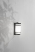 Wandleuchte Aluminium IP54 Weiß Dunkelgrau B:11,5 cm