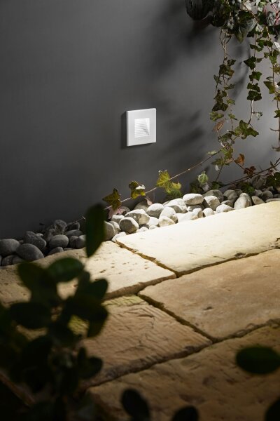 LED Einbauleuchte Aluminium IP65 3000K Glas Weiß