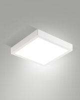 LED Deckenleuchte Aluminium IP54 3000K Weiß B:24 cm
