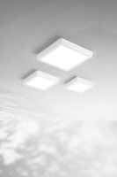 LED Deckenleuchte Aluminium IP54 3000K Weiß B:24 cm