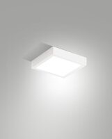 LED Deckenleuchte Aluminium IP54 3000K Weiß B:18 cm