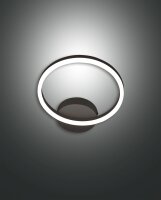 LED Wandleuchte Schwarz 3000K dimmbar H:30 cm 1890 lm