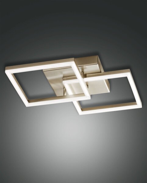 LED Deckenleuchte Aluminium 3000K Gold dimmbar B:45 cm