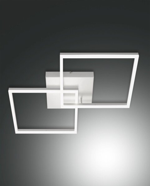 LED Deckenleuchte Aluminium 3000K Weiß dimmbar B:65 cm
