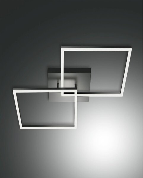 LED Deckenleuchte Aluminium 3000K Anthrazit B:65 cm