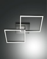 LED Deckenleuchte Aluminium 3000K Anthrazit B:65 cm