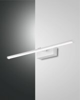 LED Wandleuchte IP44 3000K Metall Weiß B:50 cm 1200 lm