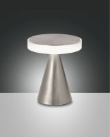 LED Tischleuchte Nickel 3000K H:20 cm dekorativ