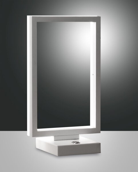 LED Tischleuchte Aluminium 3000K Weiß dimmbar H:30 cm