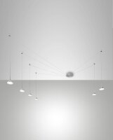 LED Pendelleuchte Nickel 3000K 4530 lm L:700 cm
