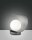 LED Tischleuchte Glas 3000K 18 cm blendarm Silbergrau