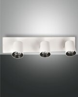 Deckenspot Aluminium Wei&szlig; GU10 L:48 cm schwenkbar