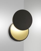 LED Wandleuchte Schwarz 3000K 985 lm dimmbar T:81,5 cm
