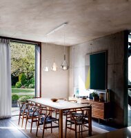 Hängelampe Glas E27 L:103 cm blendarm 3-flammig