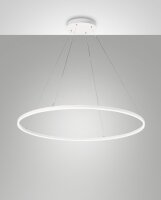 LED Hängelampe Weiß Metall 4000K dimmbar...