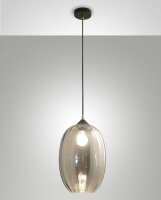 H&auml;ngelampe Rauchglas E27 blendarm &Oslash;25 cm...