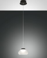 LED Pendelleuchte Glas 3000K Weiß Schwarz...