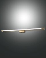 LED Wandleuchte IP44 3000K Messing B:80 cm 2240 lm