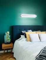 LED Wandleuchte Glas 3000K Weiß dimmbar B:60 cm