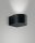 LED Wandleuchte Aluminium IP65 3000K H:7 cm Schwarz