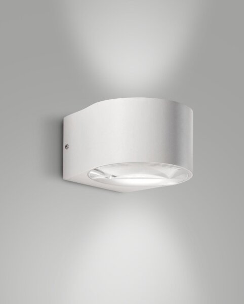 LED Wandleuchte Aluminium IP65 Up Down 3000K Weiß