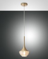 Hängelampe Bernstein E27 Glas dimmbar Ø20 cm...