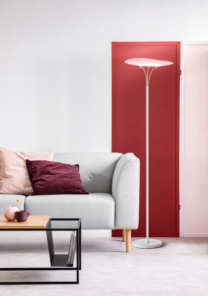 LED Stehleuchte Weiß 3000K dimmbar 2180 lm H:175 cm