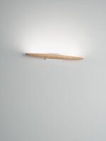 LED Wandleuchte Holz 3000K Weiß dimmbar B:60 cm