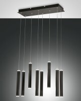 LED Hängelampe Schwarz 3000K L:60 cm 5760 lm dekorativ