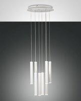LED Hängelampe Weiß Metall 3000K L:40 cm rund...