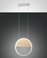LED Hängelampe Holz Metall 3000K Weiß L:40 cm...