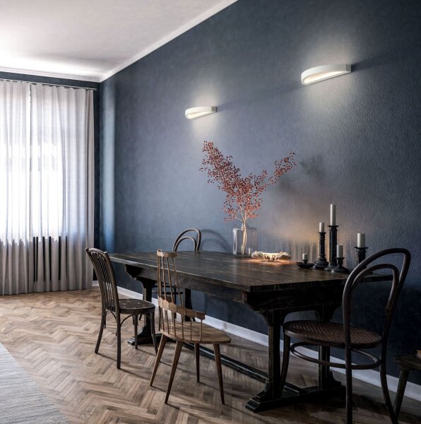 LED Wandleuchte Holz Up Down 3000K Weiß T:11,5 cm